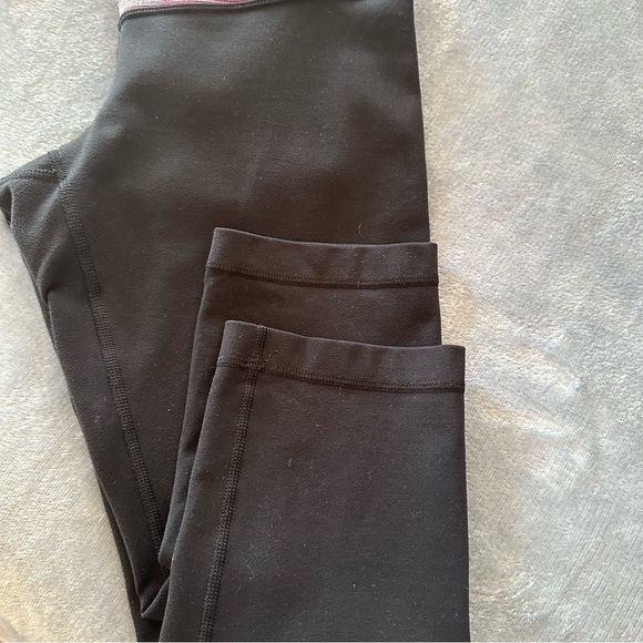 Lululemon Crop Legging Yoga Pants Size 6 striped waist black multicolor - Picture 8 of 8